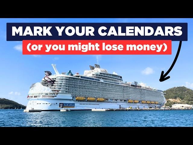 When will new Royal Caribbean cruises be posted for 2026 and 2027?