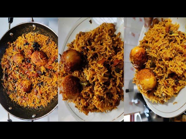 Quick Egg Masala pulao recipe - egg Biryani Recipe- Anda Dum Biryani Recipe- Biryani Recipe