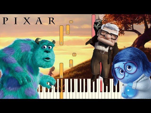 6 Sad Pixar Themes (That Will Make You Cry) | Piano Tutorial (Synthesia)