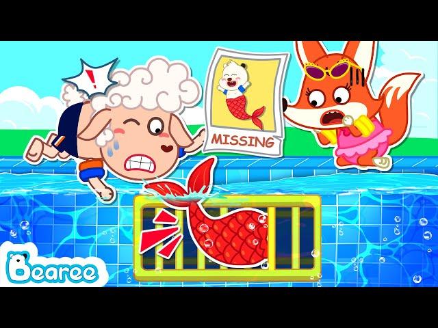 Mermaid Bearee, Where Are You? Extreme Camouflage Hide and Seek For Kids | Safety Cartoon for Kids