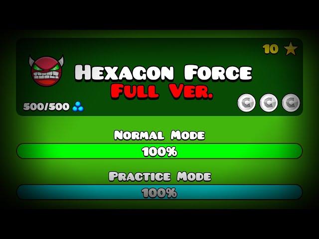 【】HEXAGON FORCE FULL VERSION! BY: HOAPROXGD (Full HD) || Geometry Dash 2.113