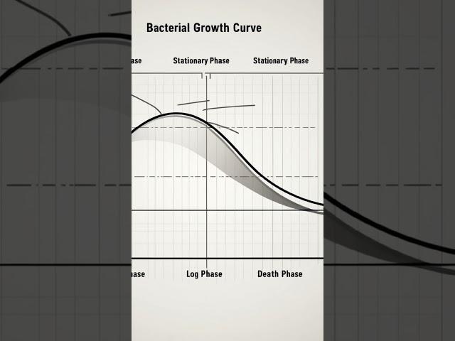 Master the bacterial growth curve in just 30 seconds!!#microbiology#bacteria