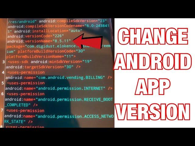 How to Change Android App Version