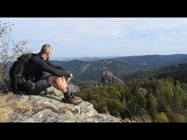 Wanderung im Hochsauerland. Bruchhauser Steine Runde von Olsberg.