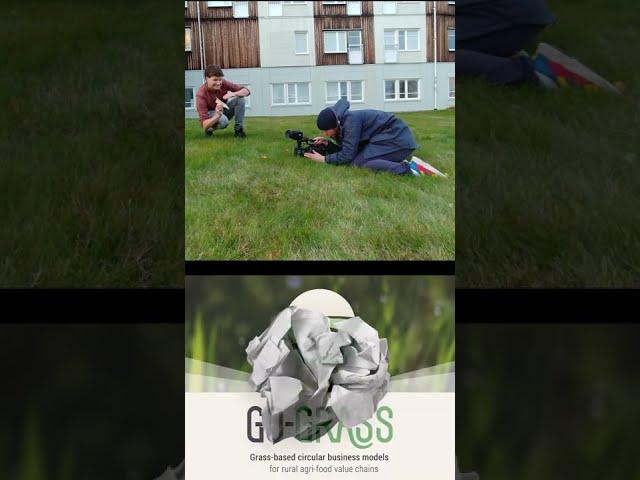 Paper from Grass? Behind the scenes #Shorts