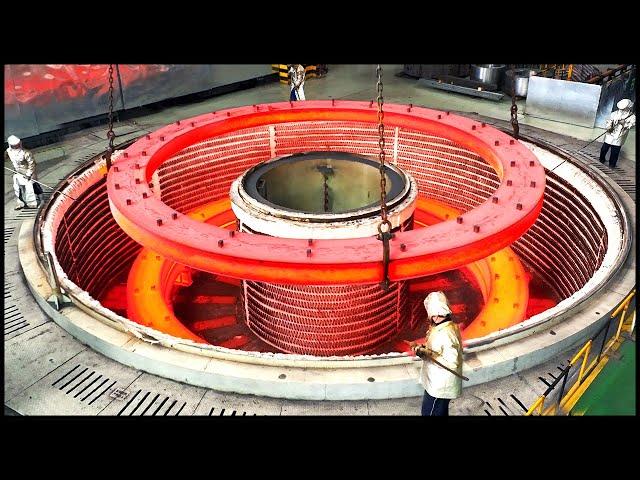 Nuclear Power Flange Manufacturing Process!  Large Forging Factory !