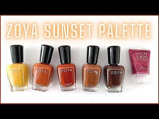 ZOYA 'Sunset Palette' Collection  Fall 2021 [live swatch/review/dry test]