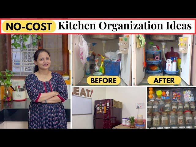 10 CLEVER Kitchen Organization Ideas | No-Cost Home & Kitchen Organization Hacks | Urban Rasoi