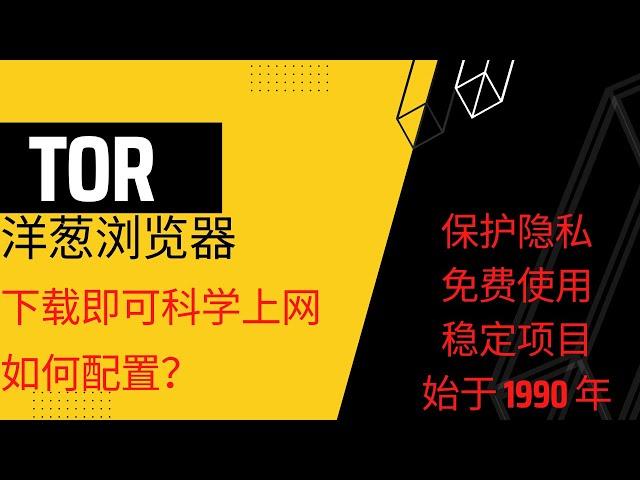 tor洋葱浏览器【下载即可免费使用的vpn浏览器】开源项目 免费使用｜科学上网｜