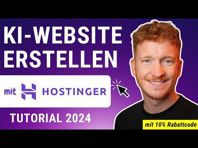 Hostinger AI Website Builder - KI Website erstellen in nur 15min