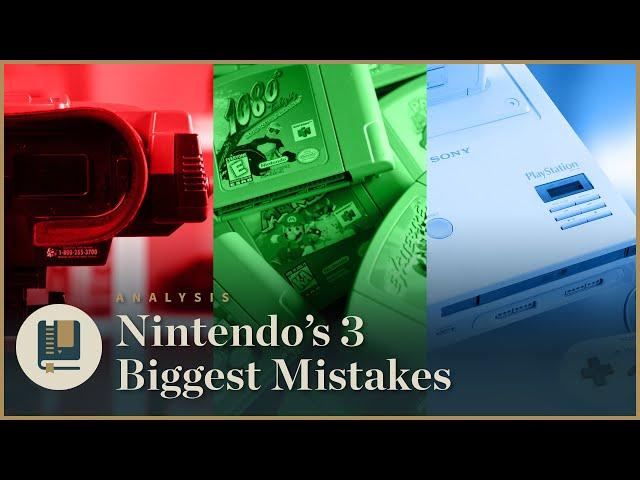 Nintendo's 3 Biggest Mistakes - Gaming Historian