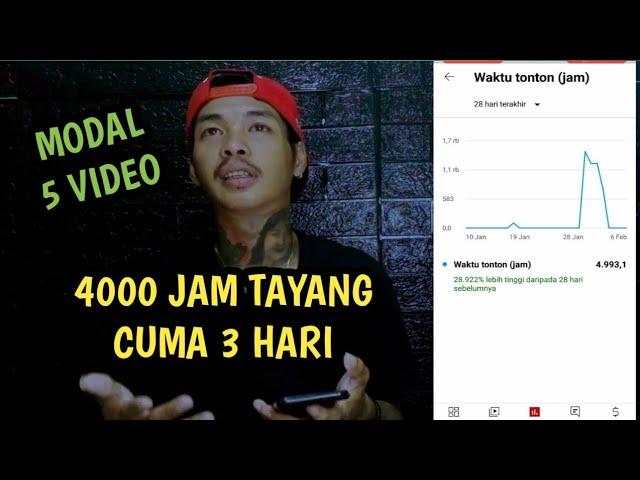 cara kejar 4000 jam tayang dengan cepat ,cara dapat jam tayang YouTube 2023