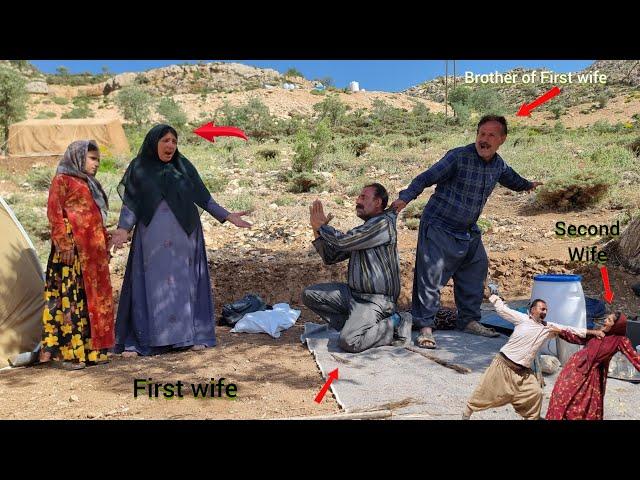 The first wife did not accept the man's forgiveness and he did not go home with her.