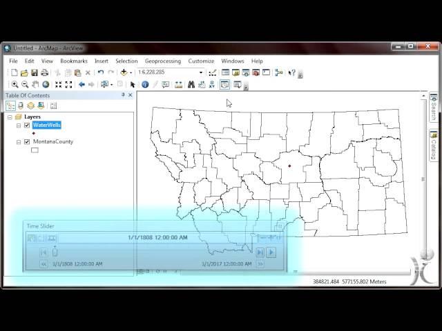 Introduction to Spatial Analysis (GIS) using ArcGIS Desktop and the Time Slider Window