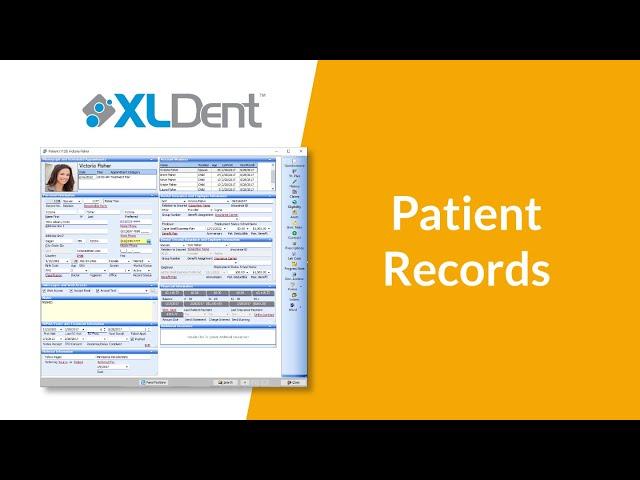 XLDent Dental Software Demo - Patient Records