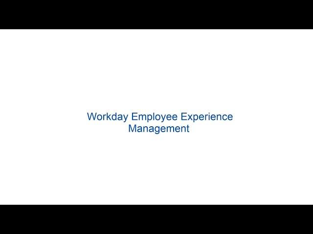 Workday Employee Experience Demo