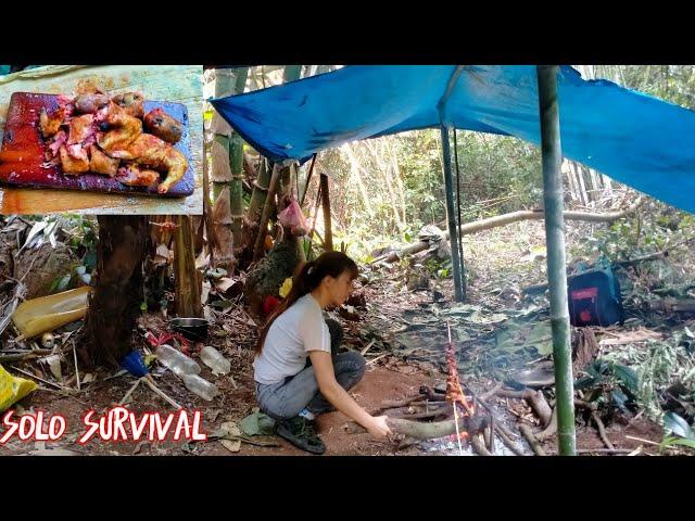 Girl survives alone in the forest