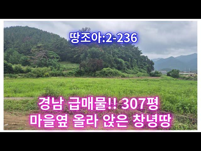 땅조아:2-236]마을 한쪽 옆 산자락 아래 올라 앉은 창녕땅 매매(창녕부동산)