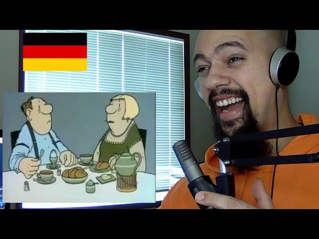 American Reacts To German Comedy ENG SUB Loriot - the egg