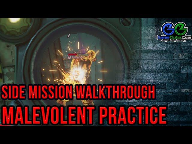 Borderlands 3 Malevolent Practice Walkthrough | Side Mission Playthrough | PS4 | PC | Xbox One