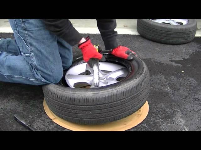 how to mount a tire by hand