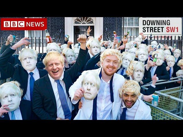 I Hired 100 Boris Johnsons To Party Outside Downing Street! (Police Turned Up)
