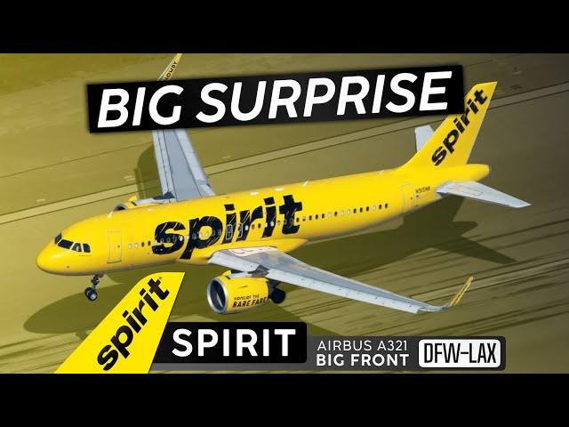 I Have Opinions! · SPIRIT AIRLINES A321 Big Front Seat   Dallas to Los Angeles《 The US Series 》