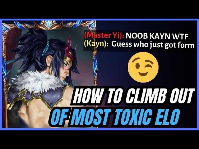 RANK 1 KAYN TEACHES HOW TO CLIMB OUT OF EMERALD ELO (THE MOST TOXIC ELO?!)