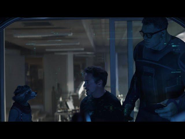 "Boom!" - Rocket scares Tony Stark and Professor Hulk - Avengers:Endgame Movie Clip HD