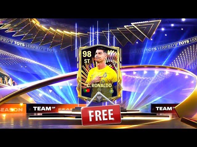 how to get free Ronaldo tots 98 on fc mobile 24