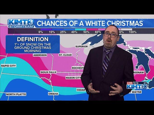 Meteorologist Travis Clark-Smith is tracking good travel conditions and increasing likelihood of a