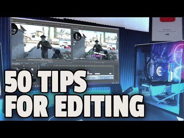 50 MUST-KNOW EDITING TIPS FOR GAMING VIDEOS/CLIPS in 8 minutes