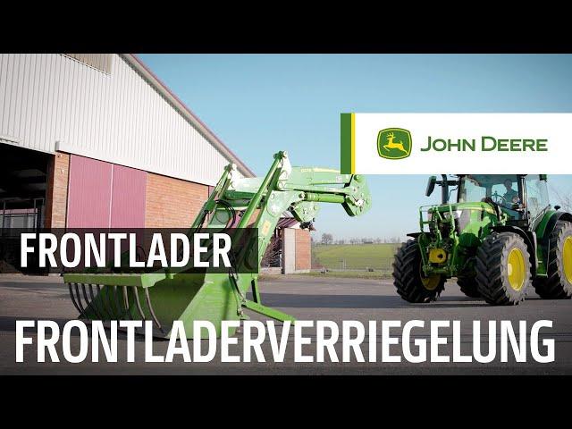 An- und Abbauen eines John Deere Frontladers der Serie R