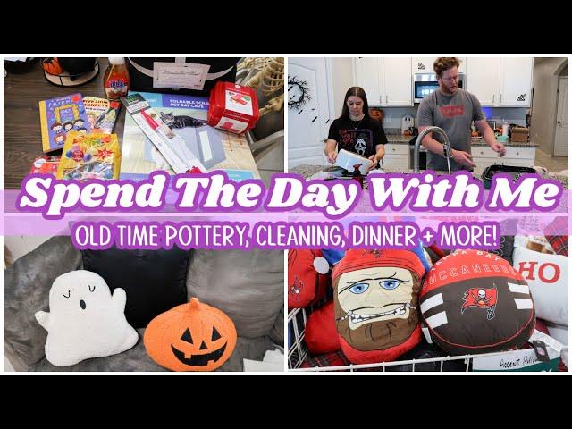 SPEND THE DAY WITH ME | Clean With Me, Old Time Pottery, Shopping Haul