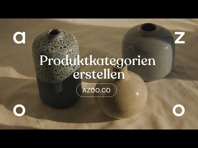 Azoo Produktgruppen erstellen