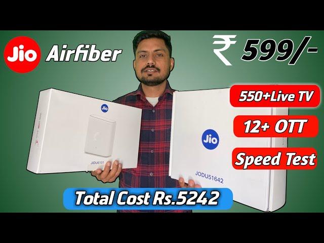 Jio AirFiber Installation | Wifi Speed, OTT & TV Channel,Total Cost, Recharge | Jio Airfiber Detail