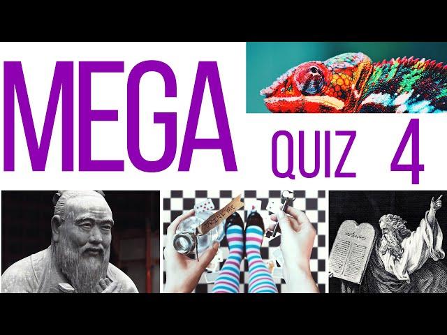 100 QUESTION MEGA QUIZ #4 | The best 100 general knowledge ultimate trivia questions with answers