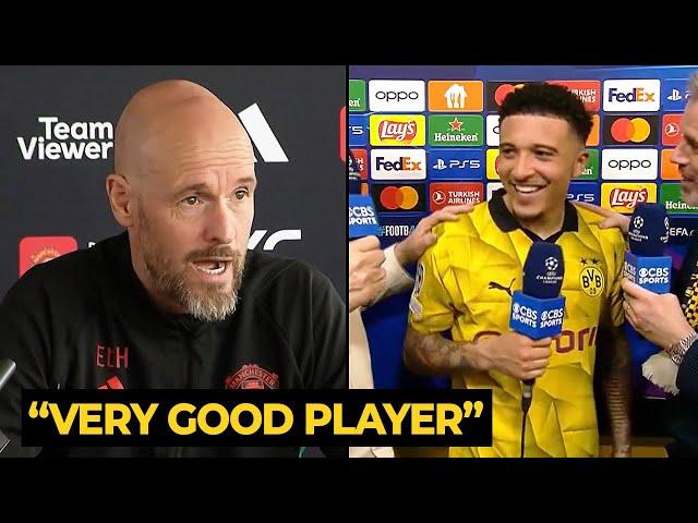 Ten Hag responds to Jadon Sancho’s performance against PSG | Manchester United News