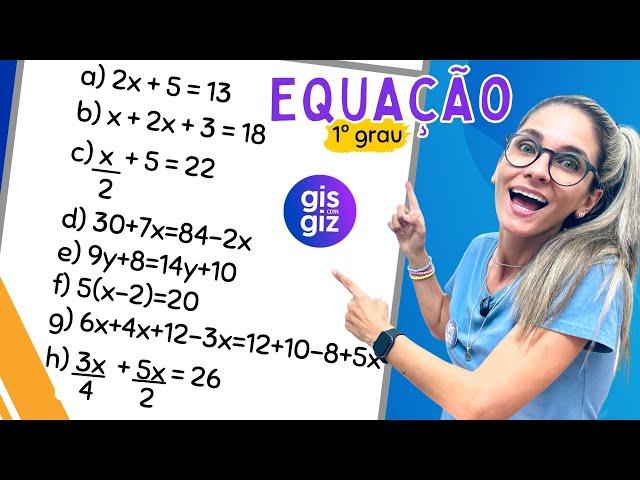 EQUAÇÃO DO 1º GRAU #04 RESOLUÇÃO DE EXERCÍCIOS | MATEMÁTICA BÁSICA |