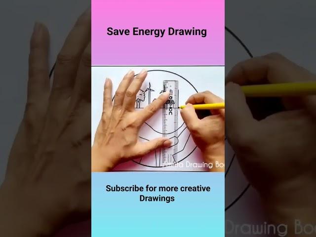 Save Energy Drawing #shorts #amritadrawingbook #Saveenergy