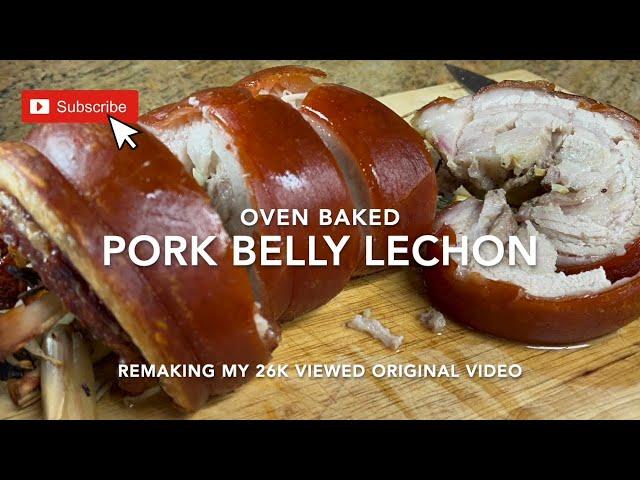 REALTIME OVEN BAKED PORK BELLY LECHON | Josie's Pinoy Kitchen
