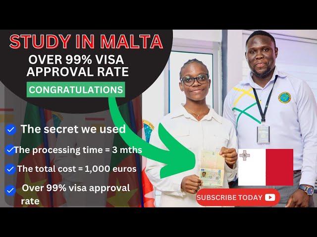 STUDY IN MALTA / TRICKS ON GETTING YOUR VISA APPROVED / HIGH VISA ACCEPTANCE RATE / APPLY NOW #malta