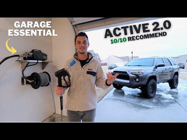 A Garage MUST HAVE - Wall Mount Pressure Washer | Active 2.0 w/ CoxReel