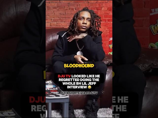 DJUTV Looked Like He Regretted Doing The Whole Bh Lil Jeff Interview.. #bloodhoundliljeff #djutv