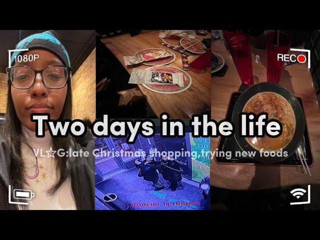 Tw Days with me | trying Ramen & Christmas shopping | jesuissaniya