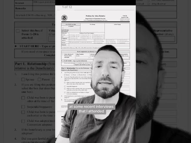 immigration officers tactic to confuse you at the Green Card Interview with Jacob Sapochnick