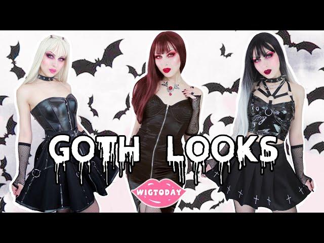 3 GOTH / ALT LOOKS | WigToday Wig Try On Haul | Vesmedinia