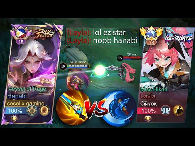 SUPREME HANABI VS TOP GLOBAL NEW META LAYLA! | ONE OF THE HARDEST RANKED GAME! (WHO WILL WIN?!)