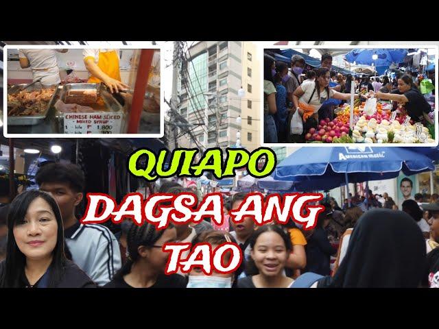 DINAGSA ANG PAMILIHAN NG QUIAPO VILLALOBOS ST. ,HIDALGO STREET AND PALANCA MANILA