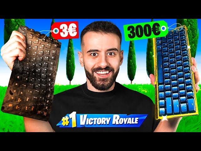 3€ vs 300€ Keyboard Challenge Στο Fortnite!